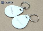 ABS Material Rfid Key Fob System , White Color NFC NTAG213 Hotel Rfid Key Tag