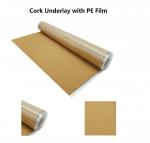 New Style Corkment Underlay with PE Film, 200-300kg/m3 Density, Good Damp &