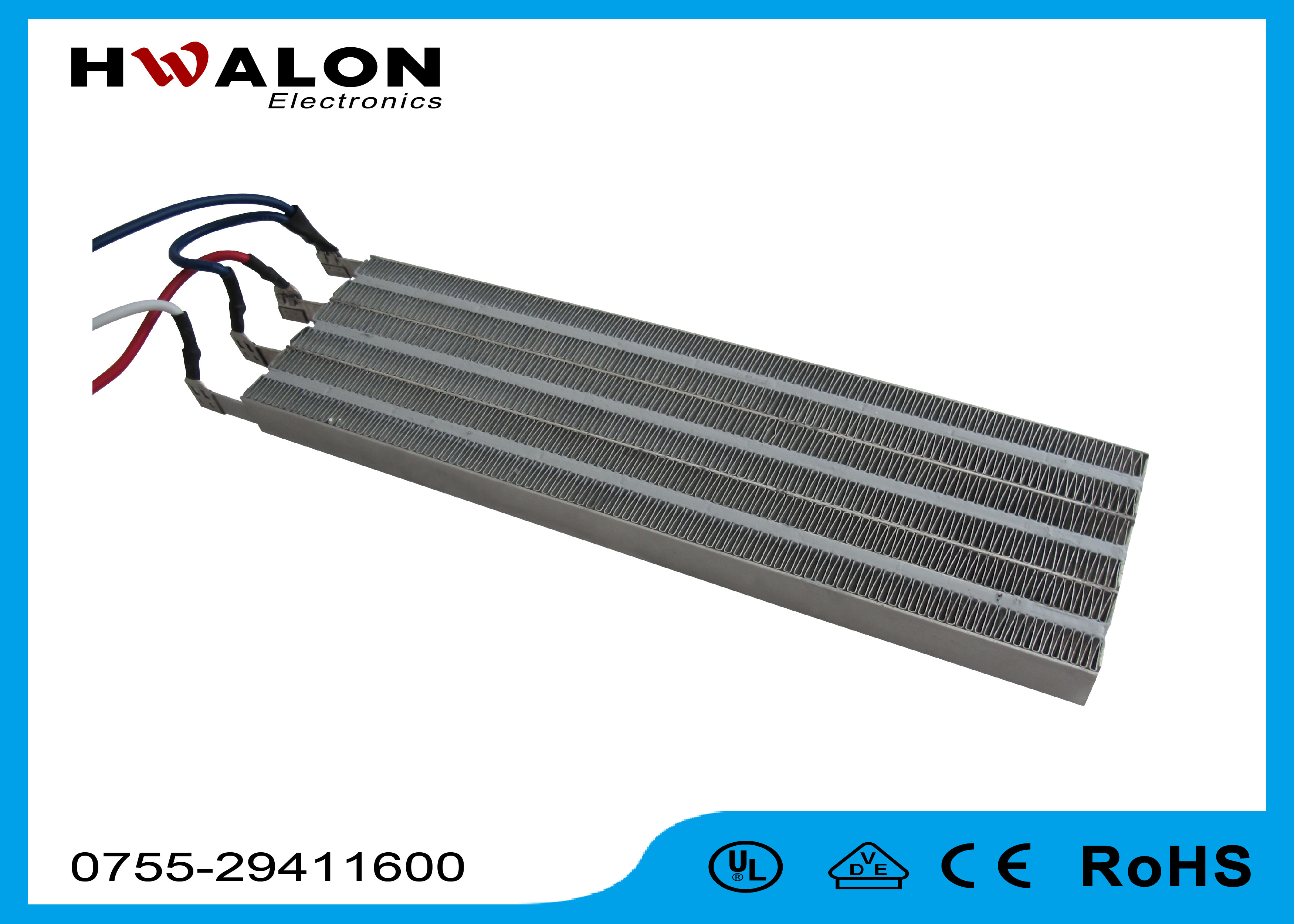 Energy Efficiency PTC Aluminum Heating Elements For Warm Air Blower Clothes Dryer