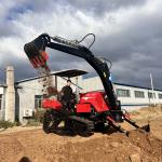 Agriculture Small Four Wheel Drive Tractors 120Hp With Excavator