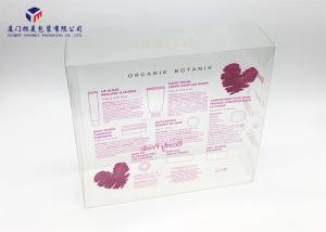 Wholesale Light Weight Plastic Retail Boxes , Clear Plastic Gift Boxes Gold Hot Stamping from china suppliers