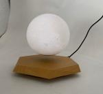 hexagon magnetic levitation wooden base floating moon light night light lamp