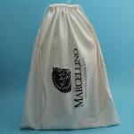 Cotton Packaging Drawstring Bag Portable Dust Pouch For Jewelry / Shoes