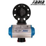 Soft Seal Pneumatic Butterfly Valve Clamp PVC Valve Lightweight and Cost