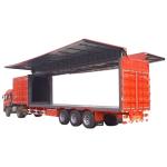 2/3 Axles Heavy Duty Truck Body Food Hydraulic Cylinder Drop Side Cargo Box Side