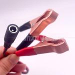 Male Female DC Jack Plug 5.5x2.1mm to Alligator Clips Car Charger Power Supply