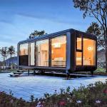 Modern Design Outdoor Prefabricated Small Houses Homestay Apple Cabin