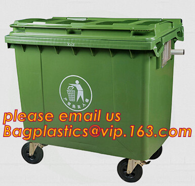 Mobile heavy duty hdpe outdoor garbage trash bin 120 liter plastic garbage bins