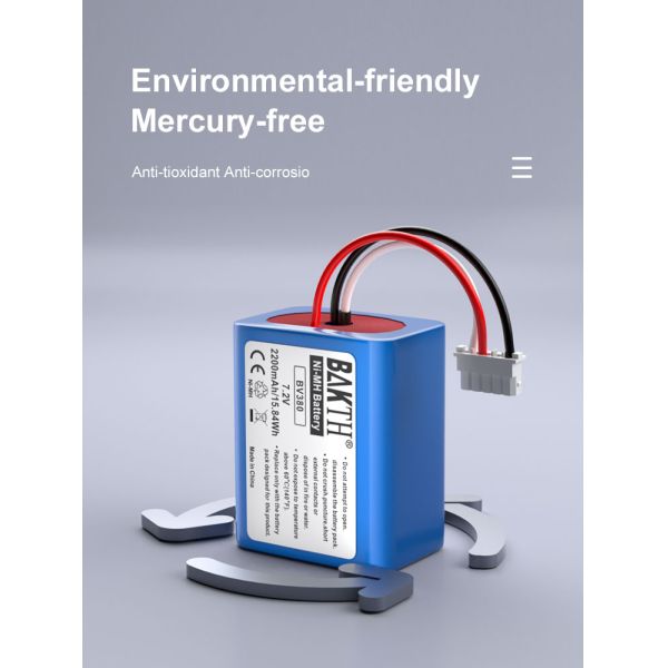 7.2V 2200mAh Rechargeable Ni Mh Battery Pack BV380 For IRobot Braava