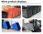 Tipper Metal Self Tipping Bins Dumper For Factory Workshop Waste