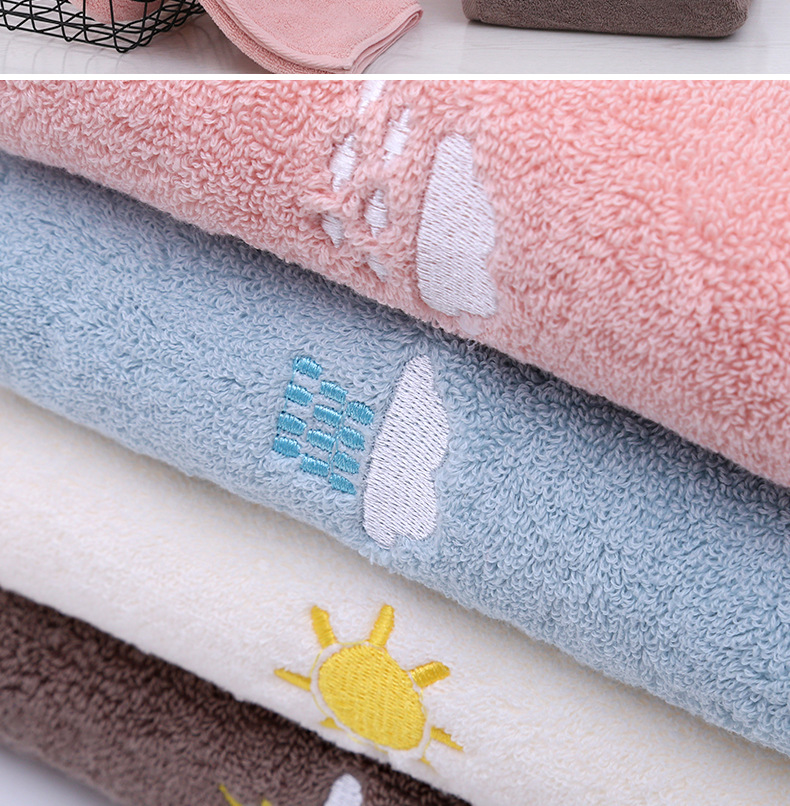 Home 80g Thickened 32S Satin Cotton Absorbent Small Square Towel for Reusable Kitchen