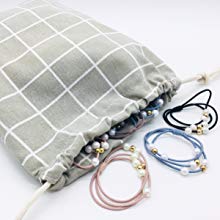 jewelry cotton linen storage pouch