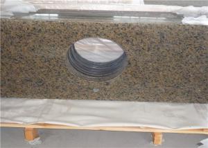 Wholesale Sink Hole Cutout Prefab Bathroom Vanity Tops Tropical Brown Granite from china suppliers
