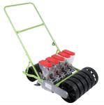 Hand Propelled Agriculture Equipment Vegetable Seeder Machine 4 Row Seed Depth