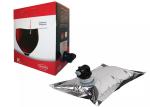 Liquid Water Aseptic Fruit Juice Plastic Tap Bag In Box Red Wine 5L With Valve /