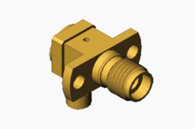 K2.92 Right Angle Brass Female 2-hole Flange RF Connector For CXN3506/MF108A