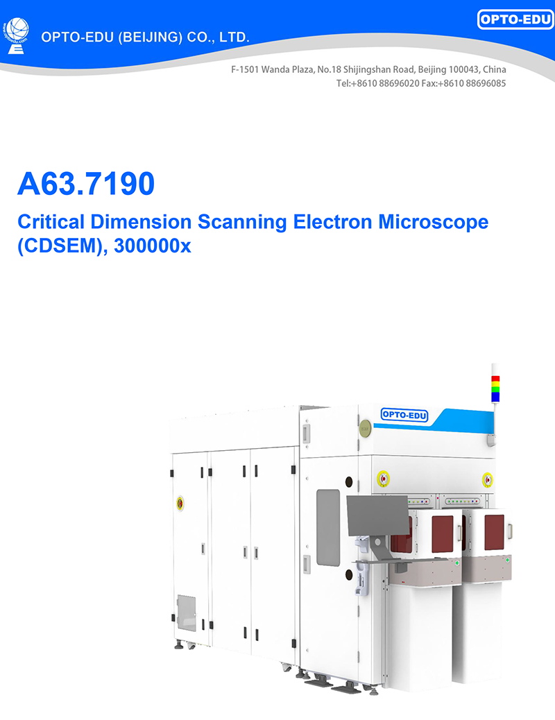 OPTO-EDU A63.7190 300000x Critical Dimension Scanning Electron Microscope