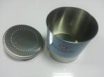 White / Blue Tin Cookie Containers With Lid / Cover , 162x175 MM