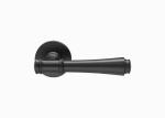 Interior Euro Black Polished Brass Door Handles 67mm For Wooden Door
