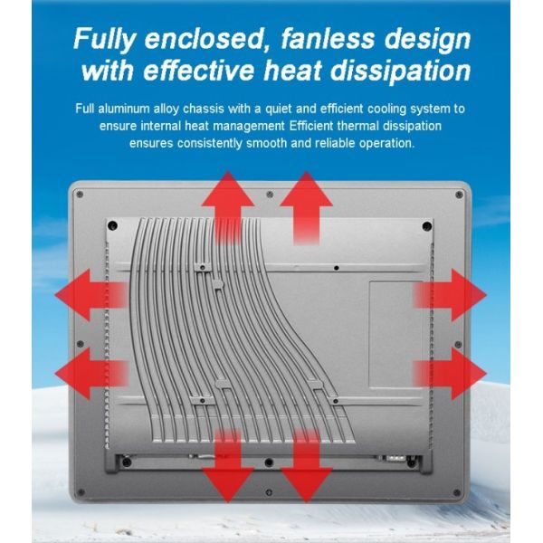 21.5-inch Embedded Industrial Display HMI Panel PC IP65 Waterproof Lcd Touch Monitor
