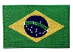 ODM Blend Twill Brazil Country Flag Patches Embroidery Border