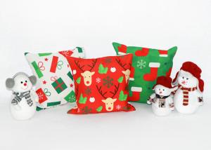 Wholesale Christmas Pattern Printed Office Canvas Pillowcase With Zipper from china suppliers