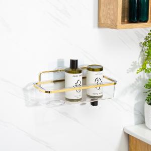 Wholesale Non-folding Rack Suction Cup PS Box Shower Caddy for Bathroom Storage and Organization from china suppliers