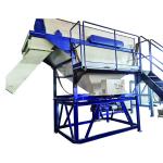 HDPE Bottle Cleaner Machine Automatic Plastic Bottle Crusher For Recycling