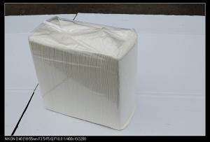Wholesale Eco-Friendly White Biodegradable dinner paper napkins tissue support low fold from china suppliers