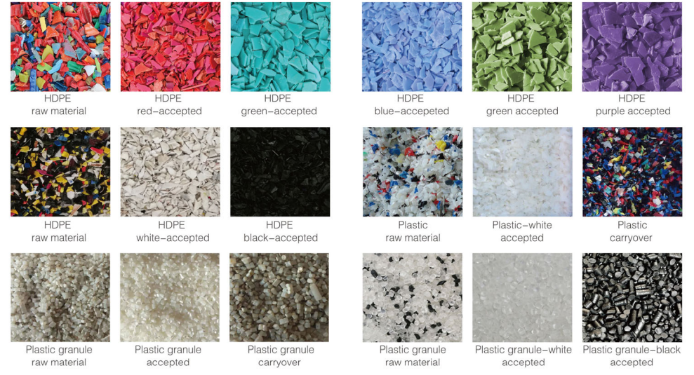 PET HDPE Flakes Plastic Pellets Color Sorting Machine 256 Channel