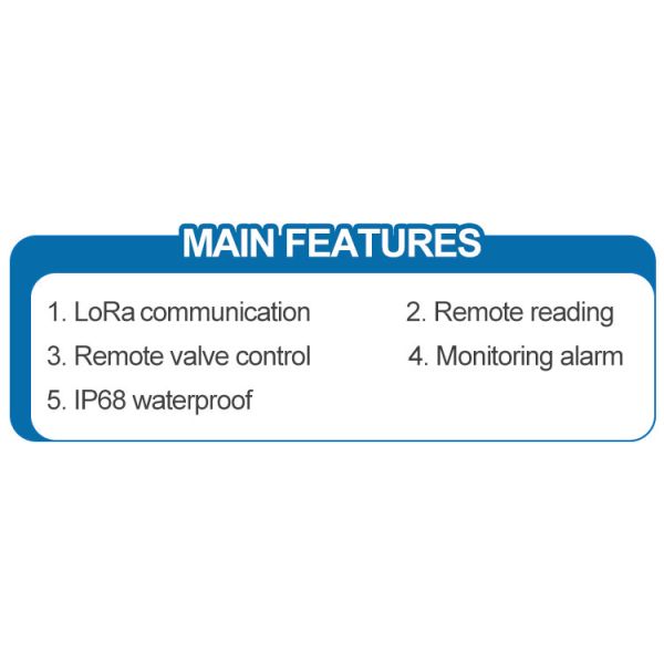 Digital Lora Small Smart Water Meter Not Wifi Wireless Remote Reading with Concentrator