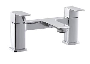 Wholesale 2 Handle Bathroom Faucet Taps / Modern Brass Bath And Shower Taps from china suppliers