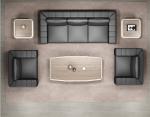 Office Furniture Modern Sofa Center Table Set Mdf Wooden Tea Table Coffee Table