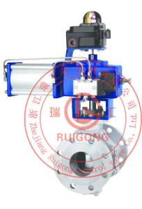 Wholesale ZSHO ZG25 1.6Mpa Pneumatic Regulating Ball Valve Anti Static from china suppliers