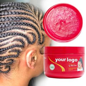 Wholesale Unisex 48 Hours Strong Hold Hair Styling Gel Red Shine Jam 16 oz Custom Braiding Gel And Edge Control from china suppliers