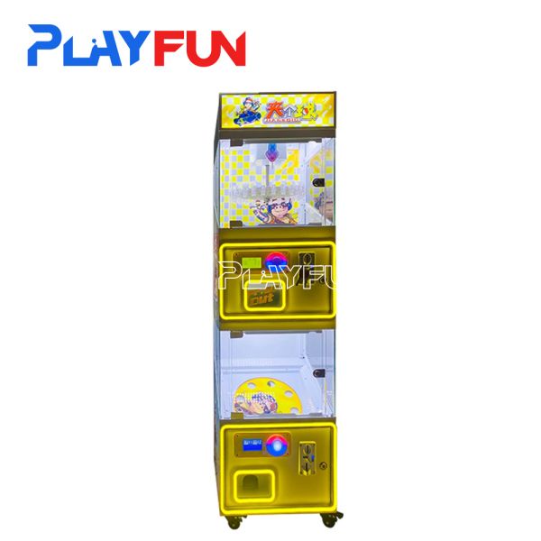 Hot Sale Probability Controllable Amusement 2 in 1 Lucky Nine Mini 24 Clip Prize Clamp and Capsule Ball Gift Game Machine