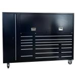 Metal Storage Cabinet Rolling Tool Trolley for Heavy Duty Steel Garage Silver