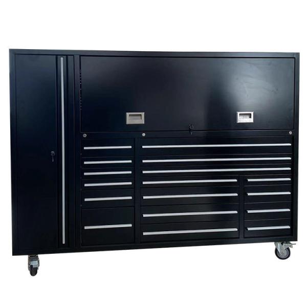 Acceptable OEM ODM Mechanic Tool Box Chest Cabinet for Large Black Workshop
