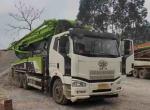 287KW Power Used Concrete Pump Truck 49M Vertical Reach With FAW Chassis