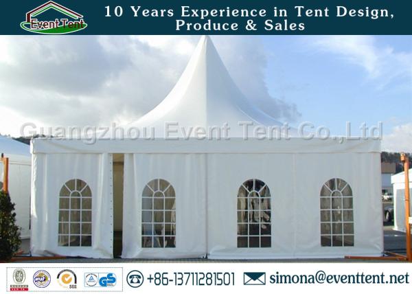 Pagoda / gazeboTent With Transparent white skin, Party Canopy Tent For Wedding