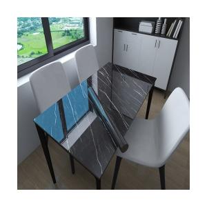 Wholesale Self-Adhesive PVC Vinyl Wallpaper For Kitchen Countertable In Black Marble With Marbling Design from china suppliers