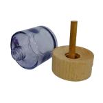 Cylindrical Custom Glass Perfume Bottles , Cosmetics Aromatherapy Glass Bottles