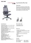 BIFMA Ergonomic Desk Chair Black Gray With 2.5MM Butterfly Machanism