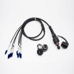 PE, LSZH Waterproof Duplex IP67 ODVA -LC Fiber Optic Patch Cable