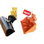 17 Ton-20 Ton Excavator Rock Bucket 26 Degrees Tilting For CAT320 PC200 ZX200