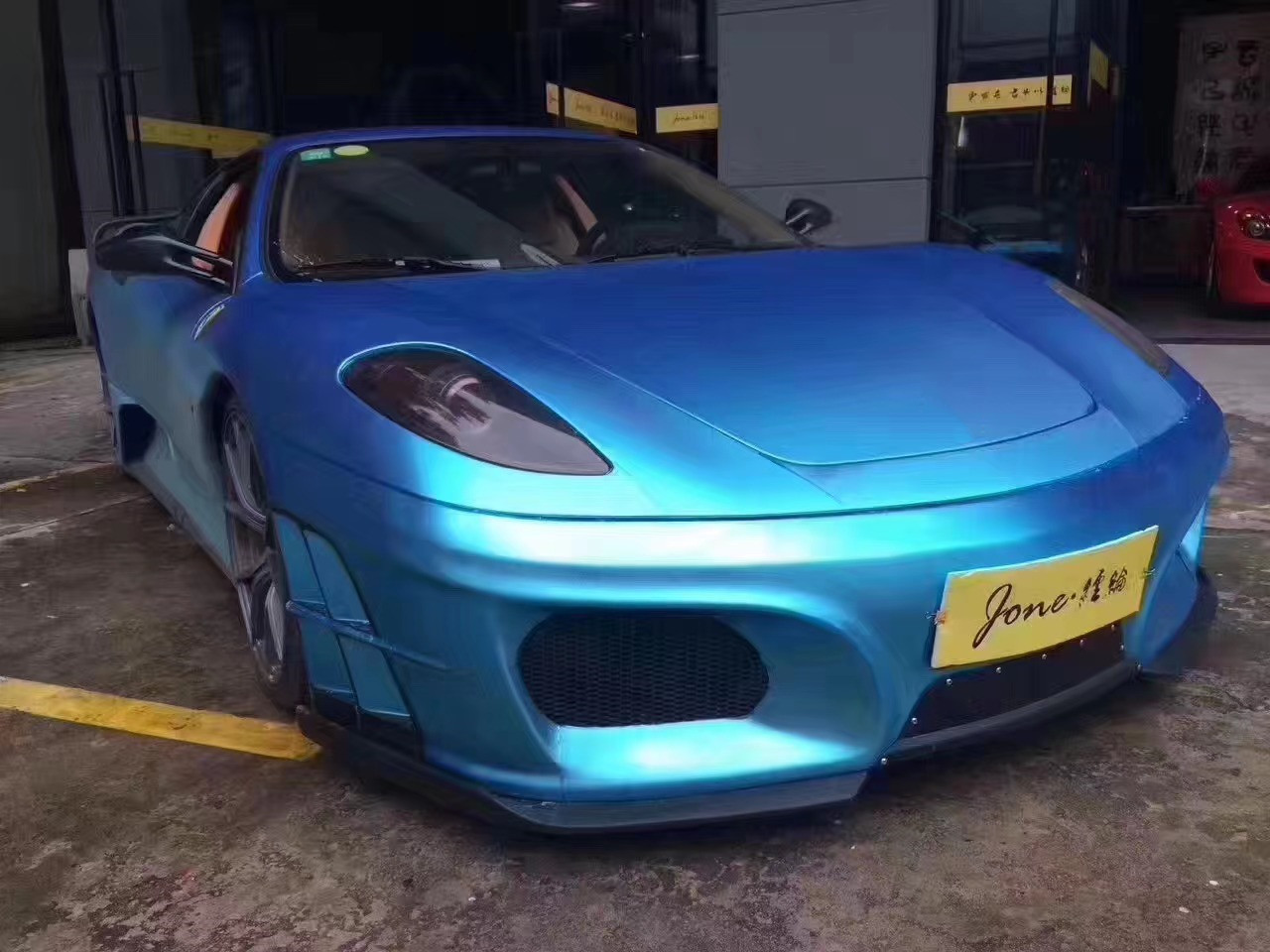 For Ferrari F430 Body Kit F430 Upgraded ASI Style Front and Rear Bumpers Spoiler F430 Carbon Fiber Body Kit