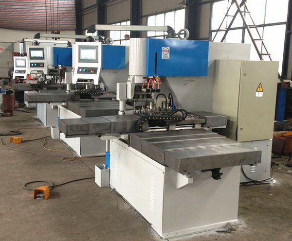 Profile Steel CNC Punching Machine Iron Worker Hydraulic Control