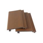 Fireproof 145x20.5mm WPC Cladding Panel Brown And Exterior Wood Plastic