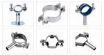 304 Stainless Steel Sanitary Pipe Support with Thread Connection Mirror Polished
