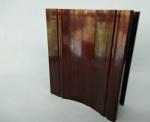 Rectangle Wood Grain Electrophoresis Aluminium Door Profiles , Normal Length 6m